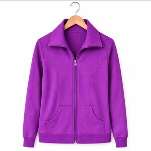 Lizwear Purple Camping Shacket Womens Size XL